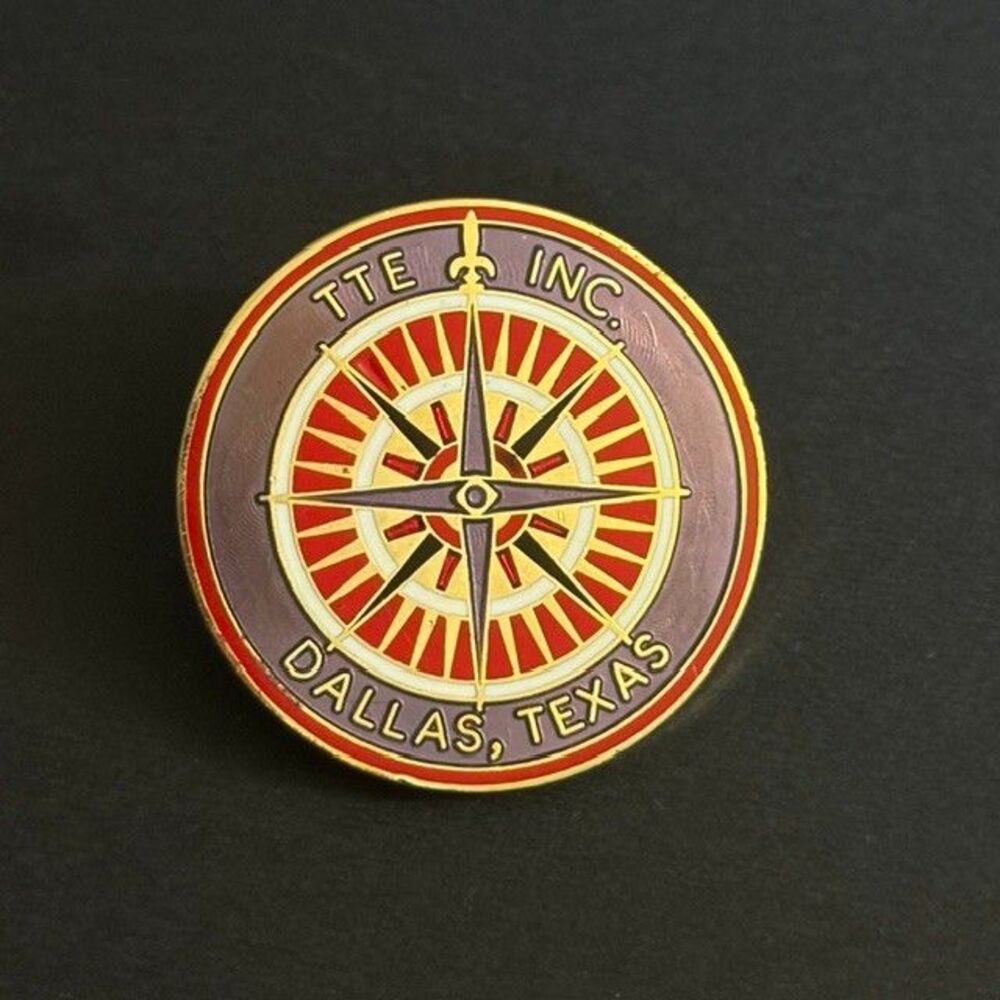 TTE Manufacturing Inc. Dallas Texas TX Logo Lapel Pin Advertising